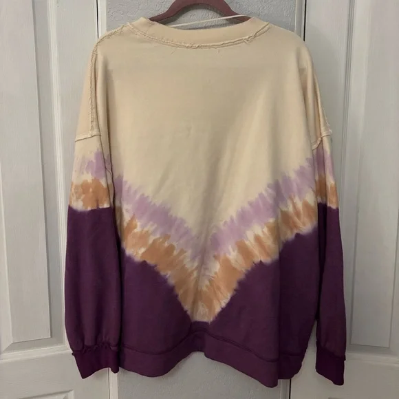 Free People FP Movement Ombre Metti Crew Neck Sweatshirt Large - Picture 2 of 5